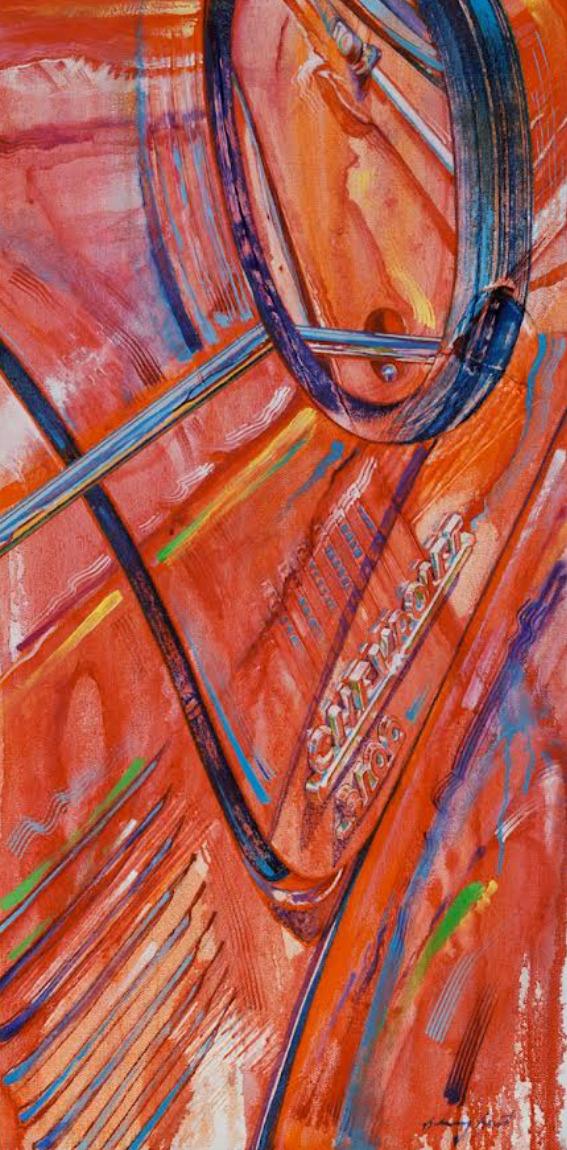 'Seeing Red' 13.75x25.75"