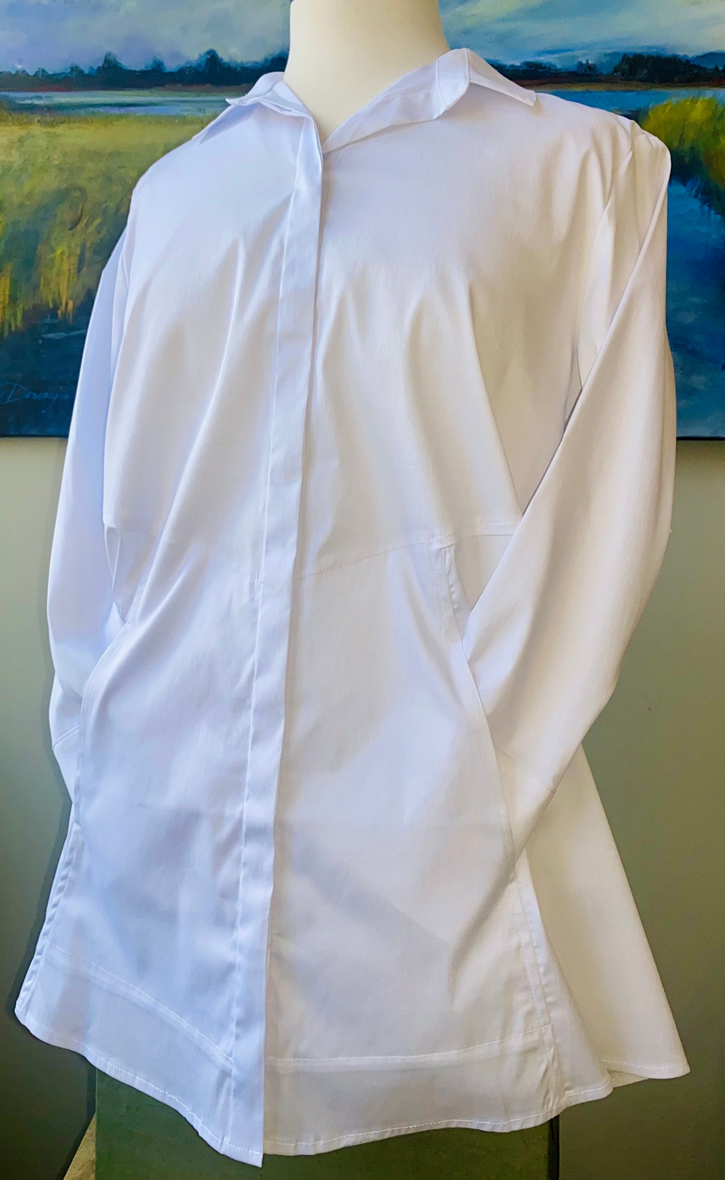 Habitat- Top- 15019- Hidden Placket Shirt-