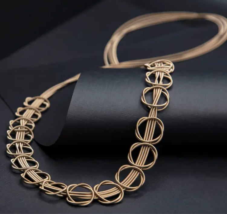 Sea Lily- Long Interlocking Necklace