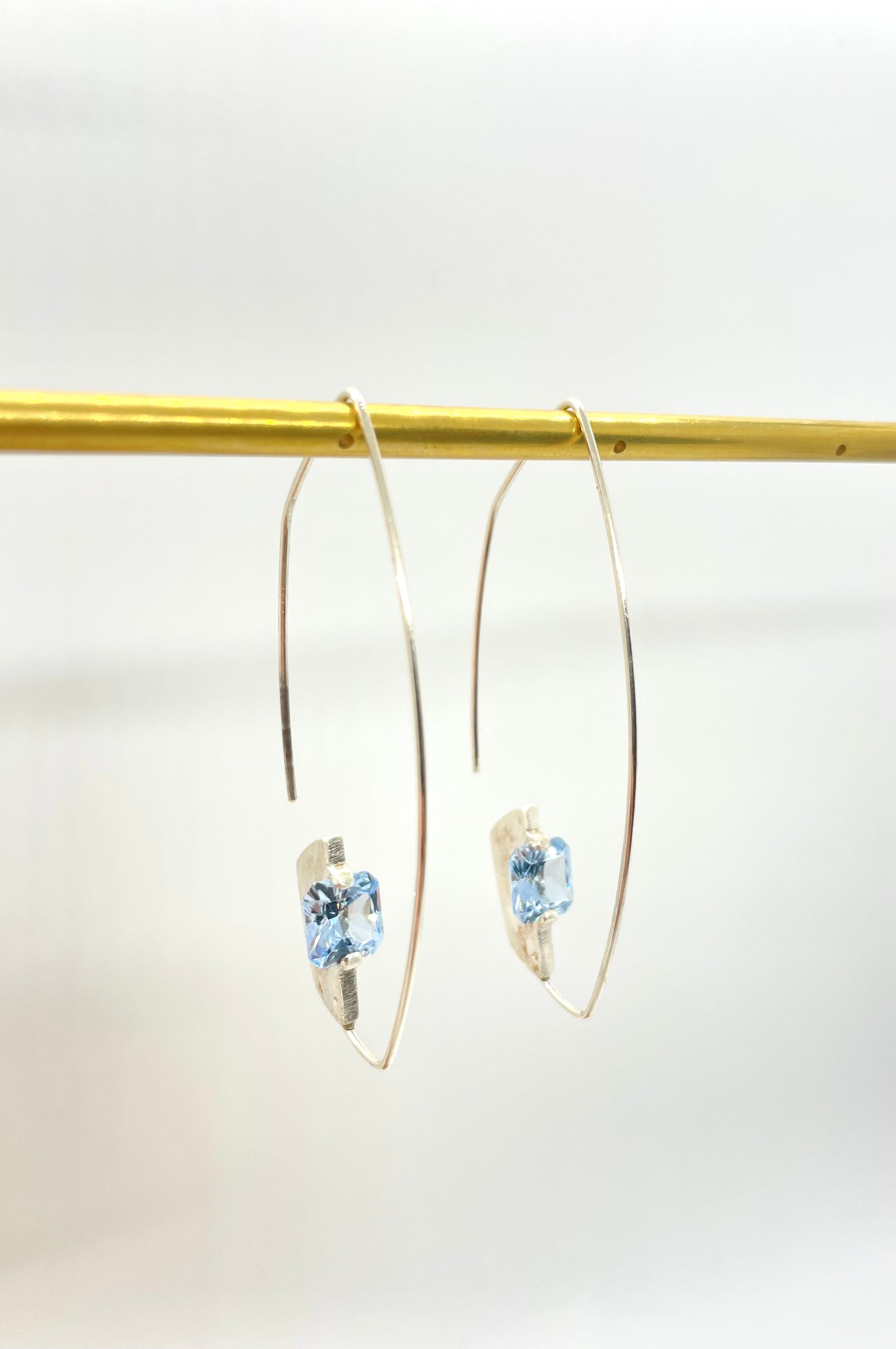 Gemstone Threader Earrings