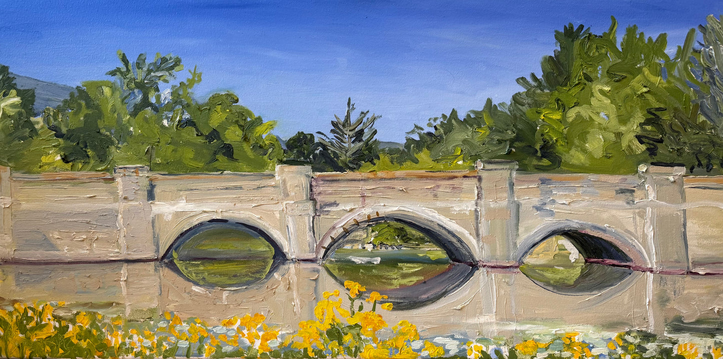 TandyR- Bridge at Sacajawea- OilOnCanvas- 18x36