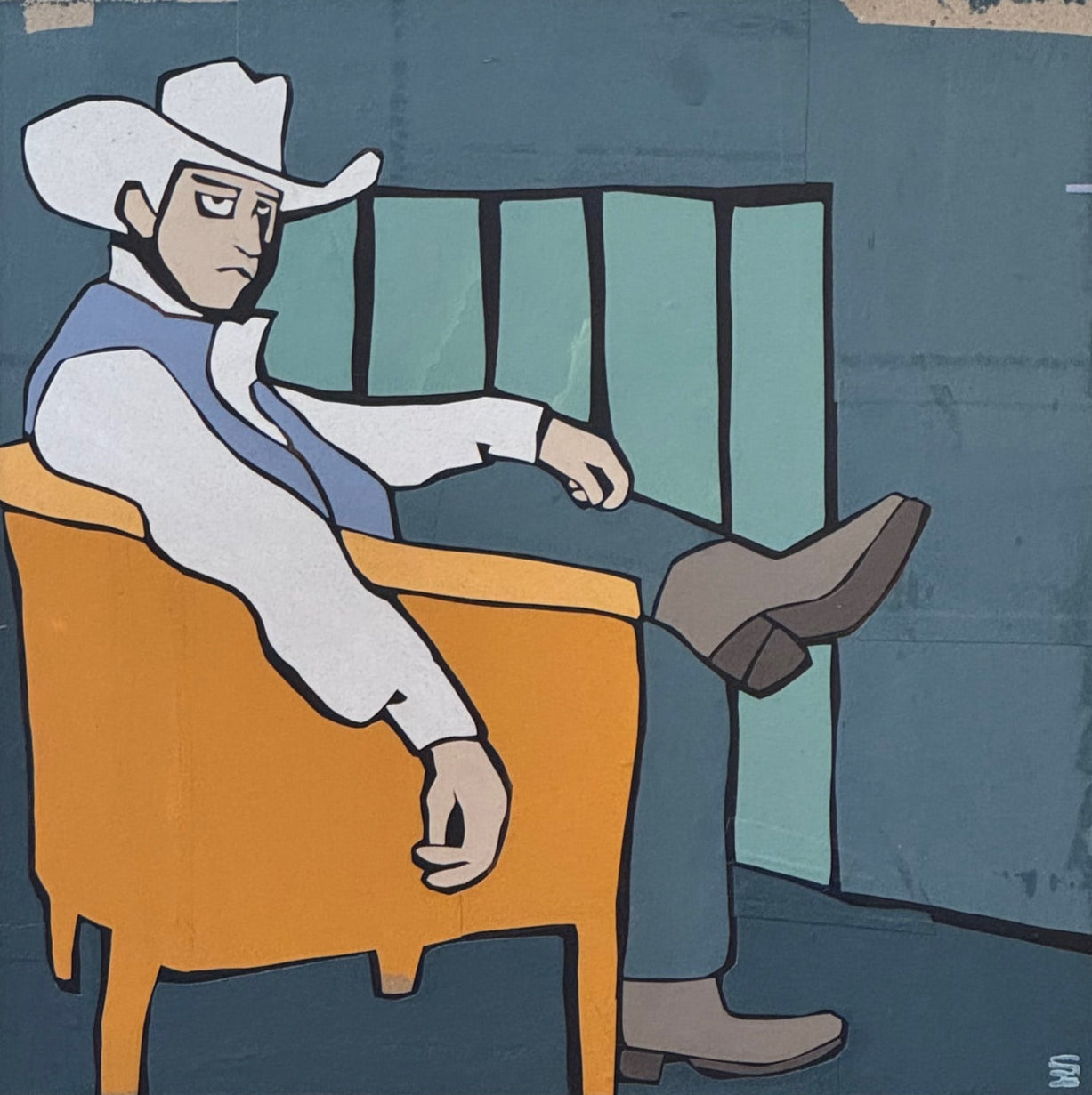 ScotH- Framed Art- "BZN" 16x16