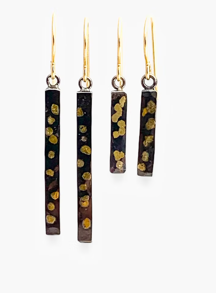 Large Nugget Bar Dangle Earring