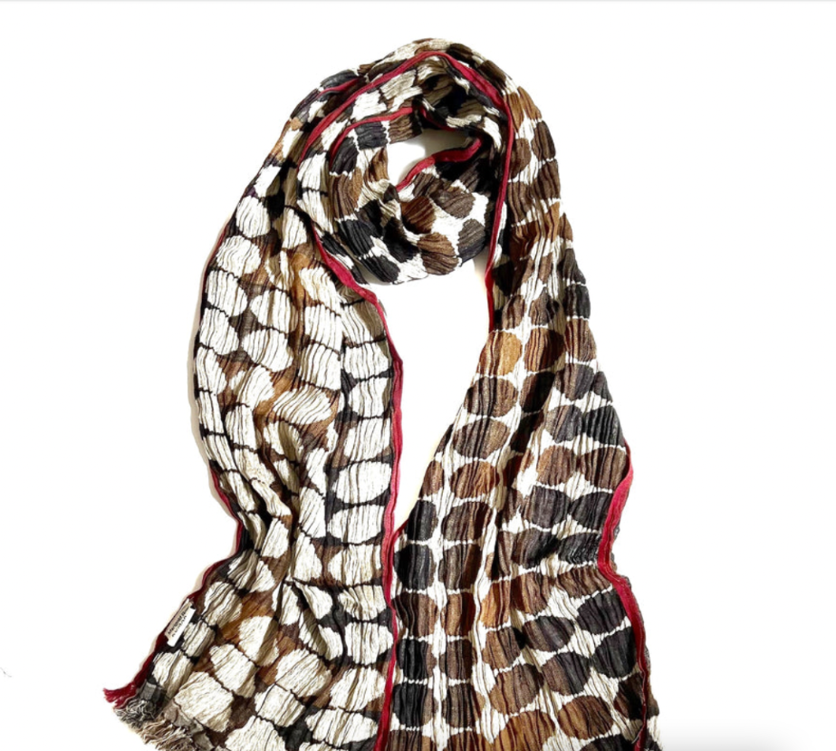 Crinkle Silk Scarf