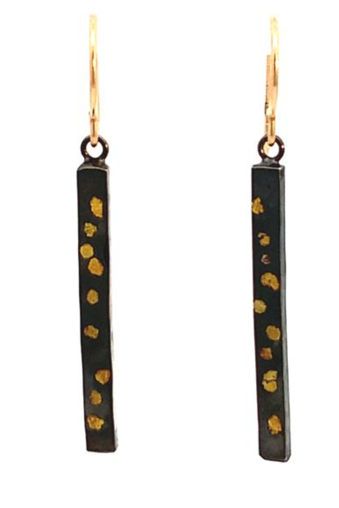 Zier- Large Nugget Bar Dangle Earring