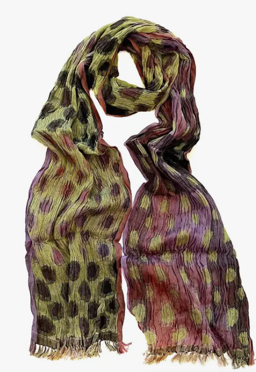 Marigold Row- Crinkle Silk Scarf