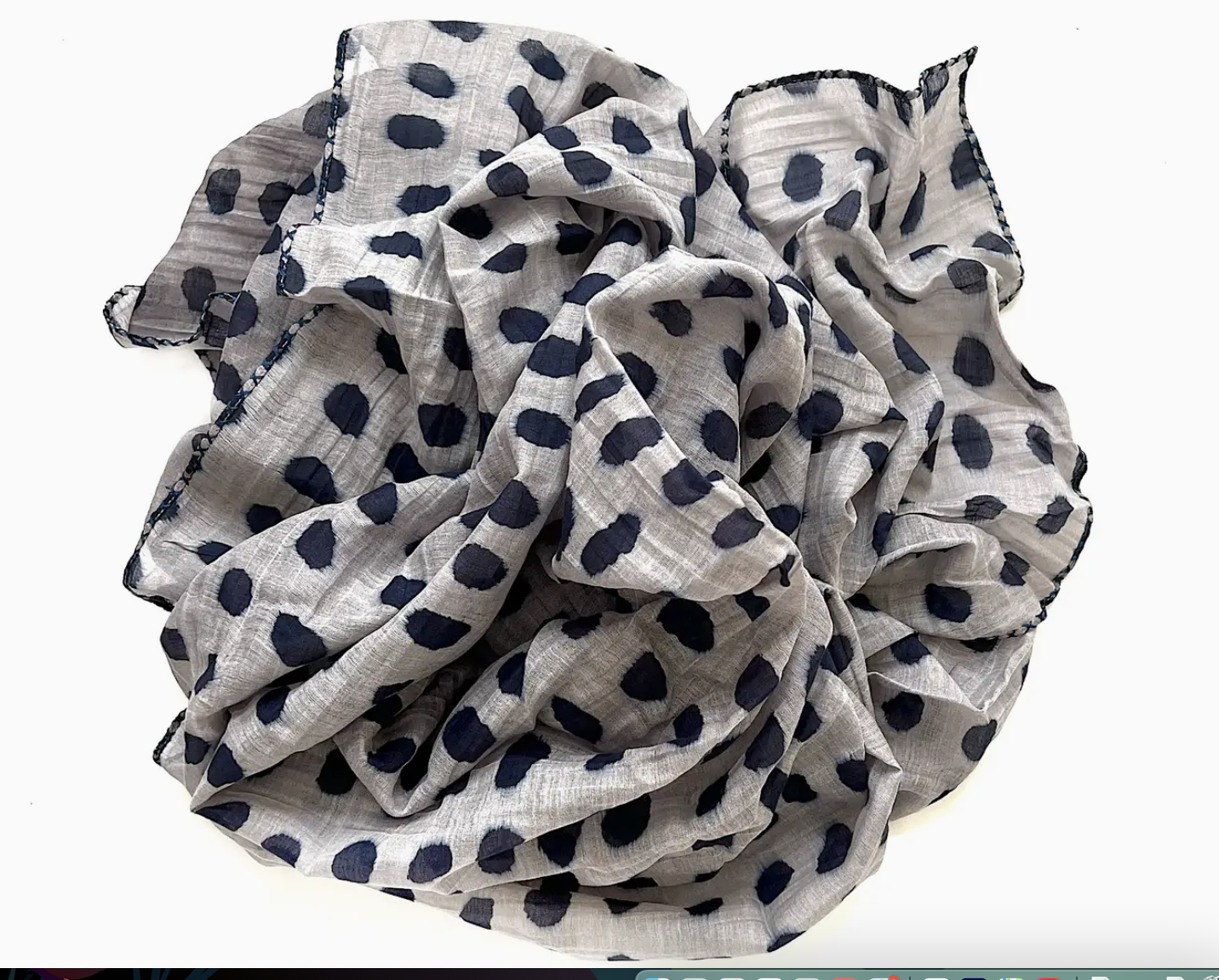 Marigold-Cotton and Silk Scarf