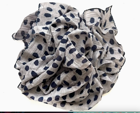 Marigold-Cotton and Silk Scarf