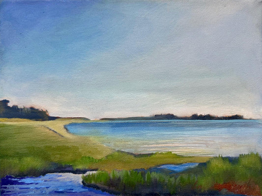 LorettaD- Painting- "Quiet Pond" 9x12