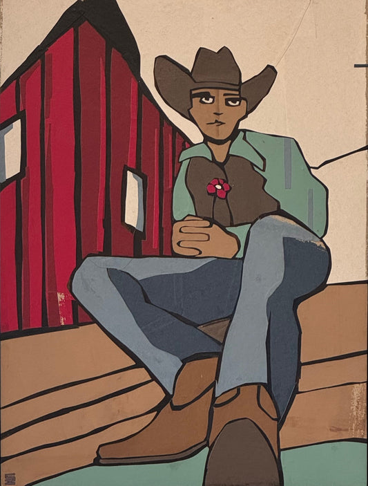 ScotH- Framed Art- "Suitor" 16x21