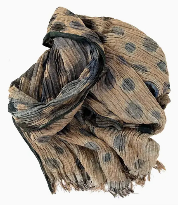 Marigold Row- Crinkle Silk Scarf