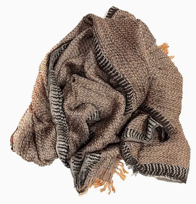 Marigold Row- Crinkle Silk Scarf