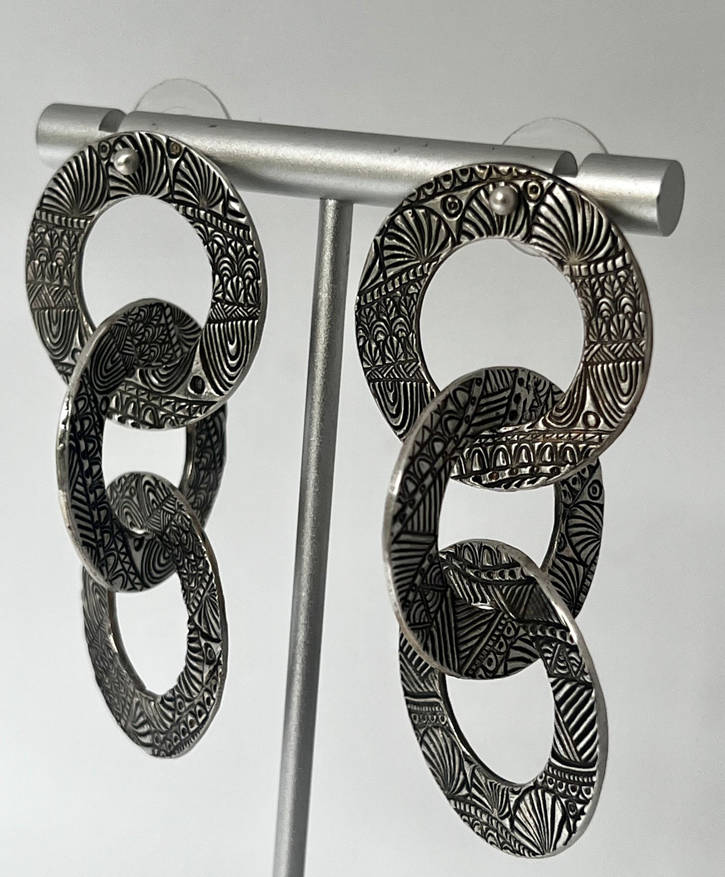 Zier- Triple Ring Earring
