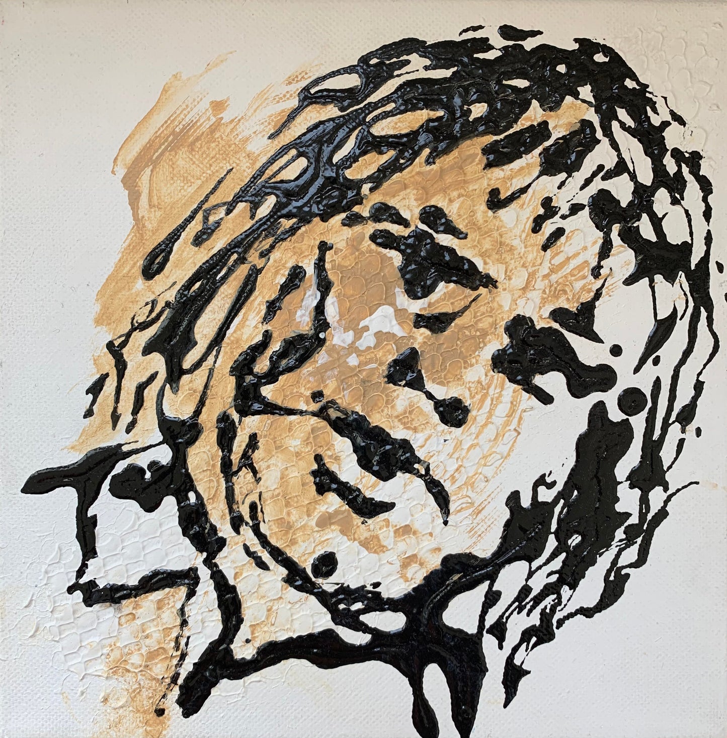 'One Look Speaks a Take on Neil Young' 8x8"