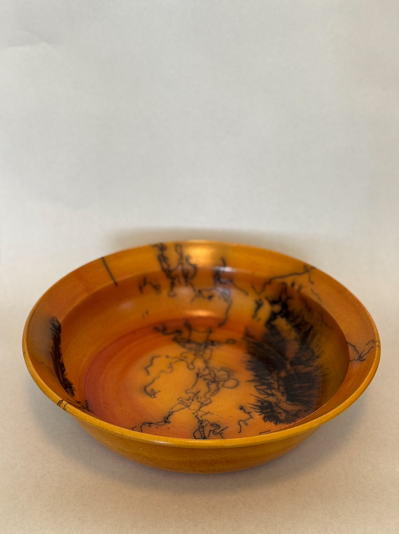 Silkwood- Platter- Orange- 3"x12" Feather + Horse