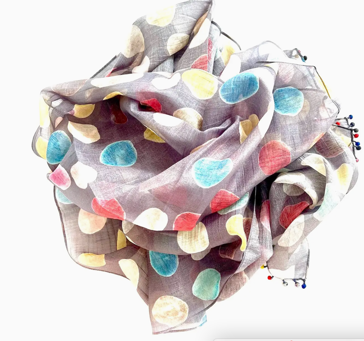 Marigold-Cotton and Silk Scarf