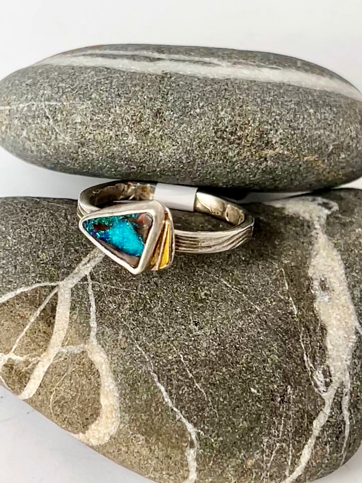 SueF- Boulder Opal Ring