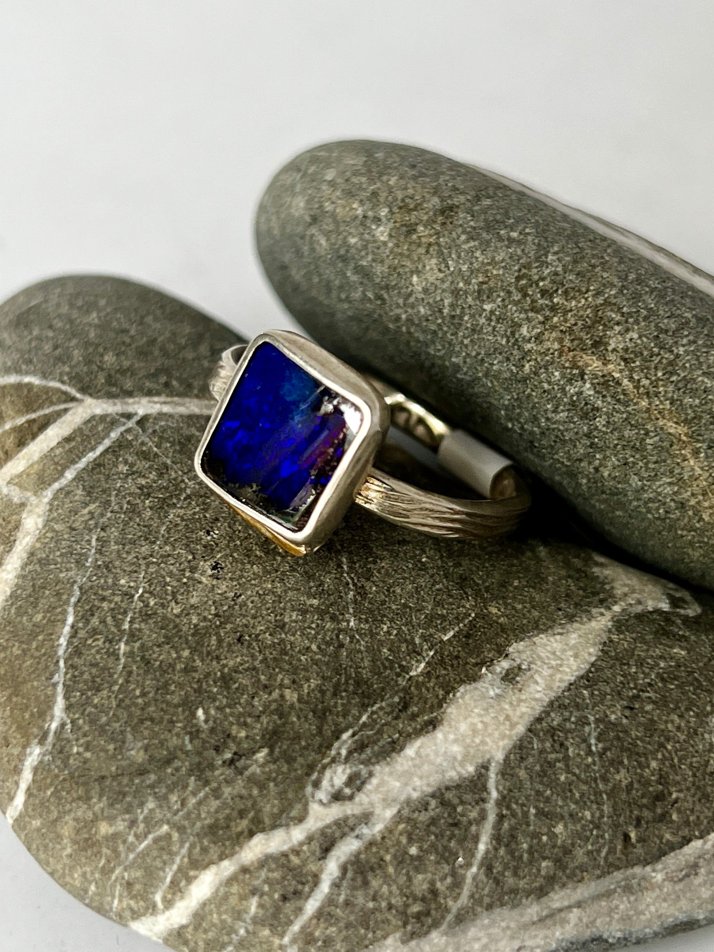 SueF- Boulder Opal Ring