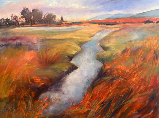 LorettaD- Painting-  " Valley Creek" 30x40 oil