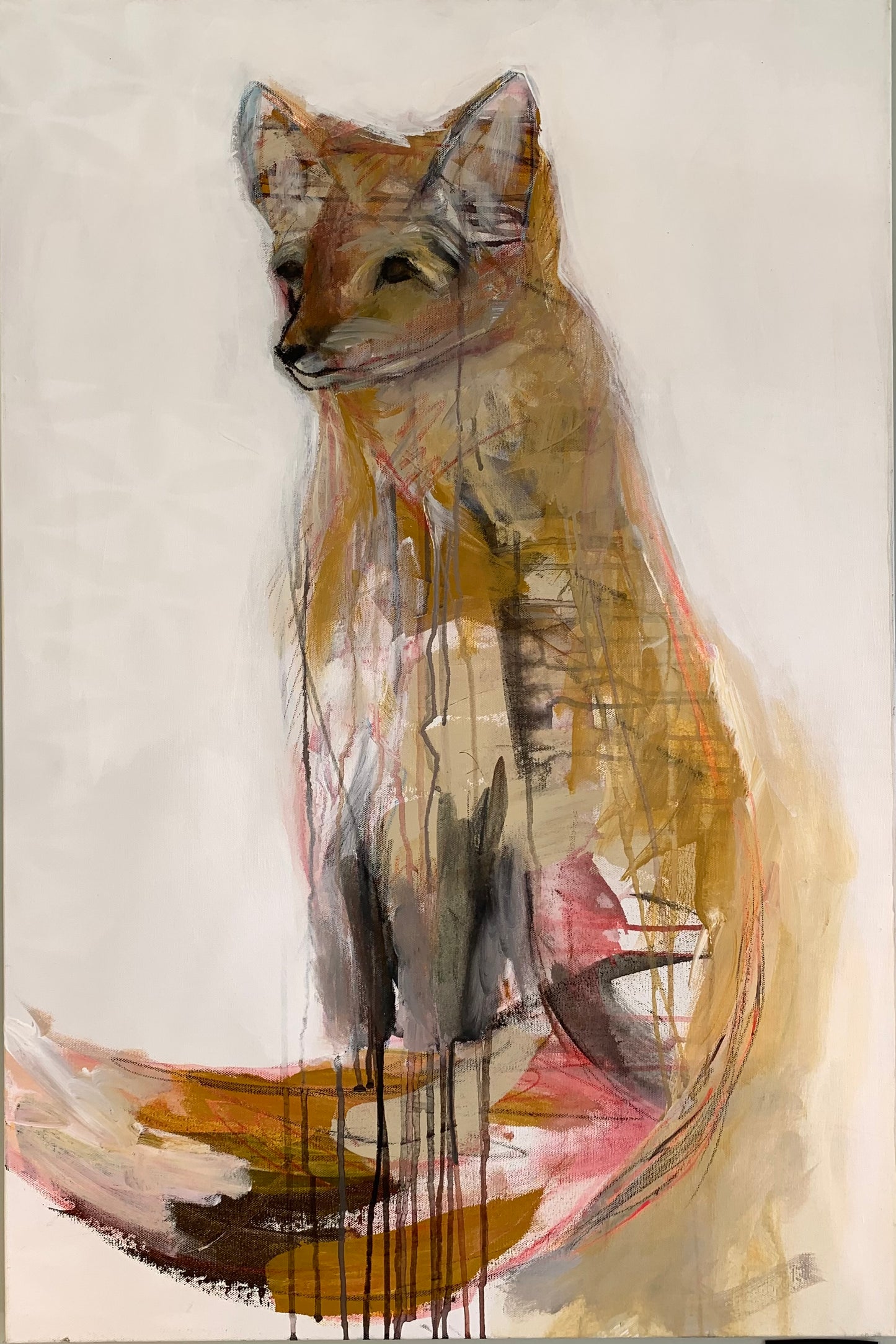 KariM- Art- "Sitting Fox" 36x24
