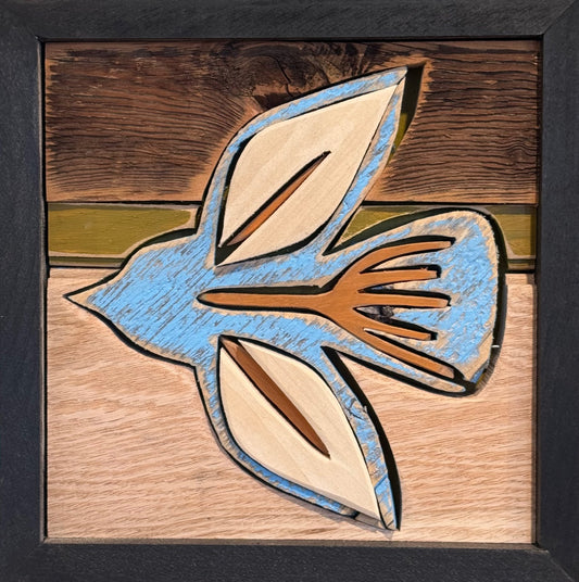 AmandaK-  Wood Art- 'Little Bird' "11x11”