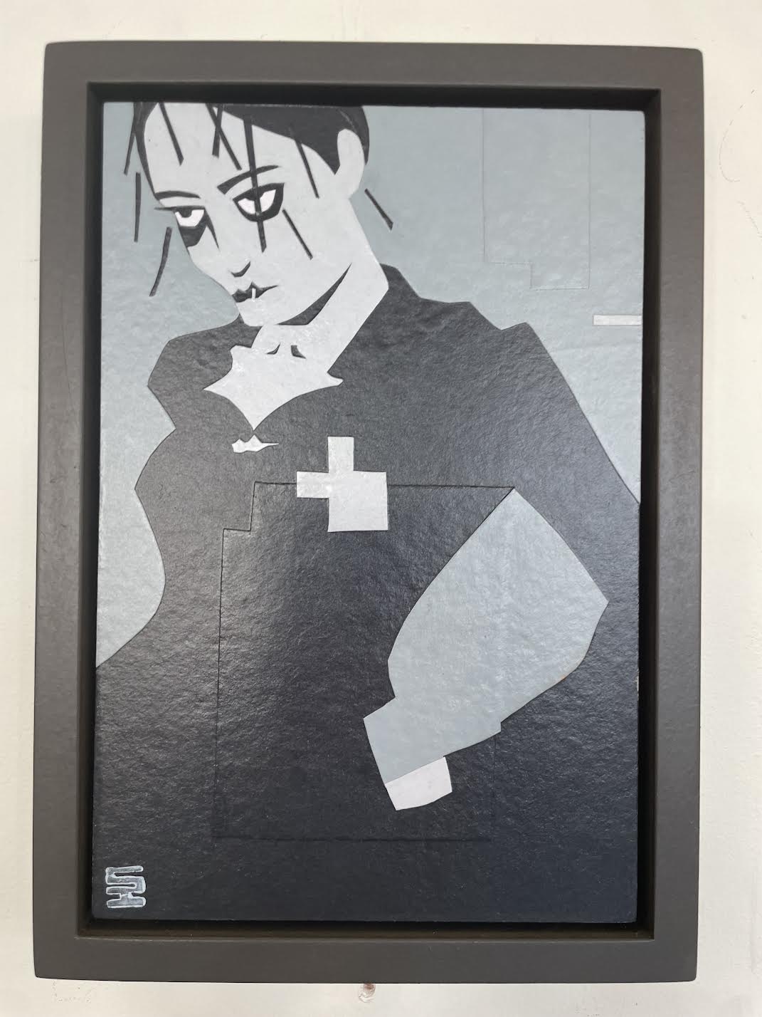 ScotH-Framed Art Sm/Med "Figure 5" 7x10