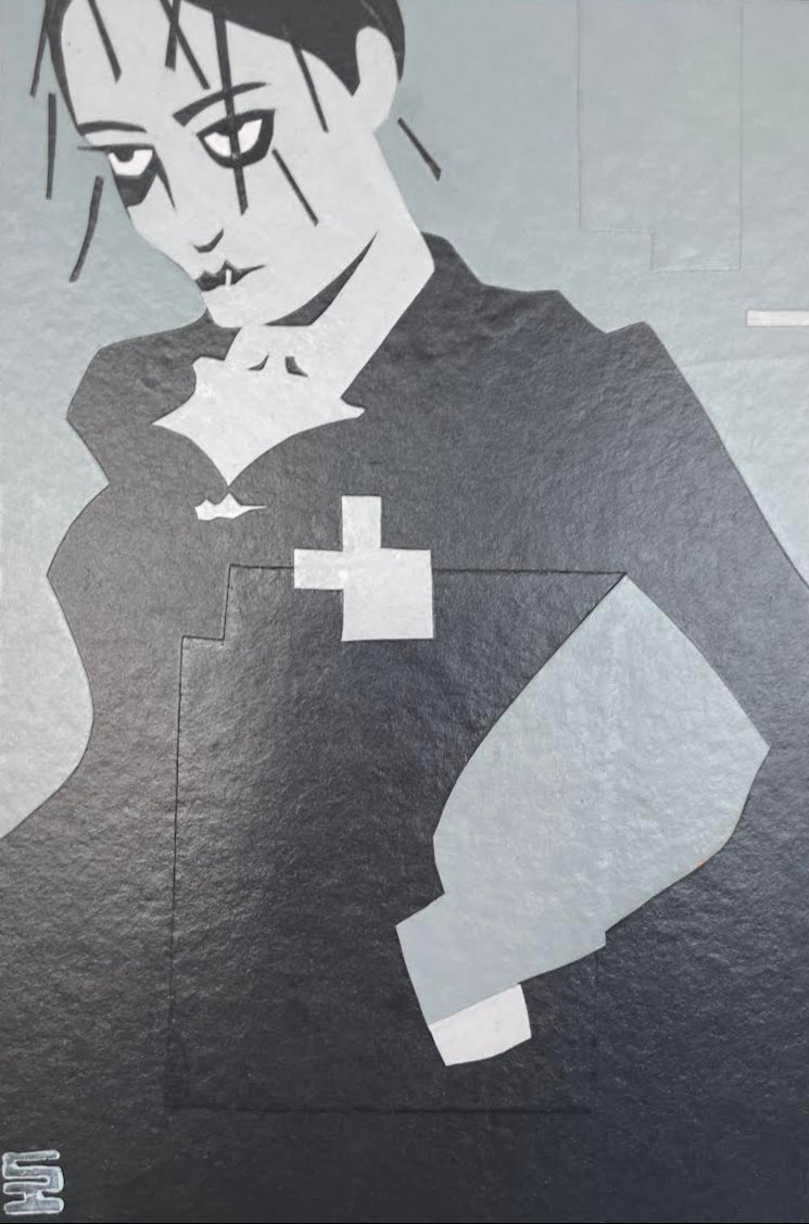 ScotH-Framed Art Sm/Med "Figure 5" 7x10