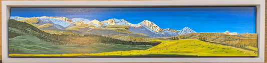 'Spanish Peaks' Framed 10.5x42"