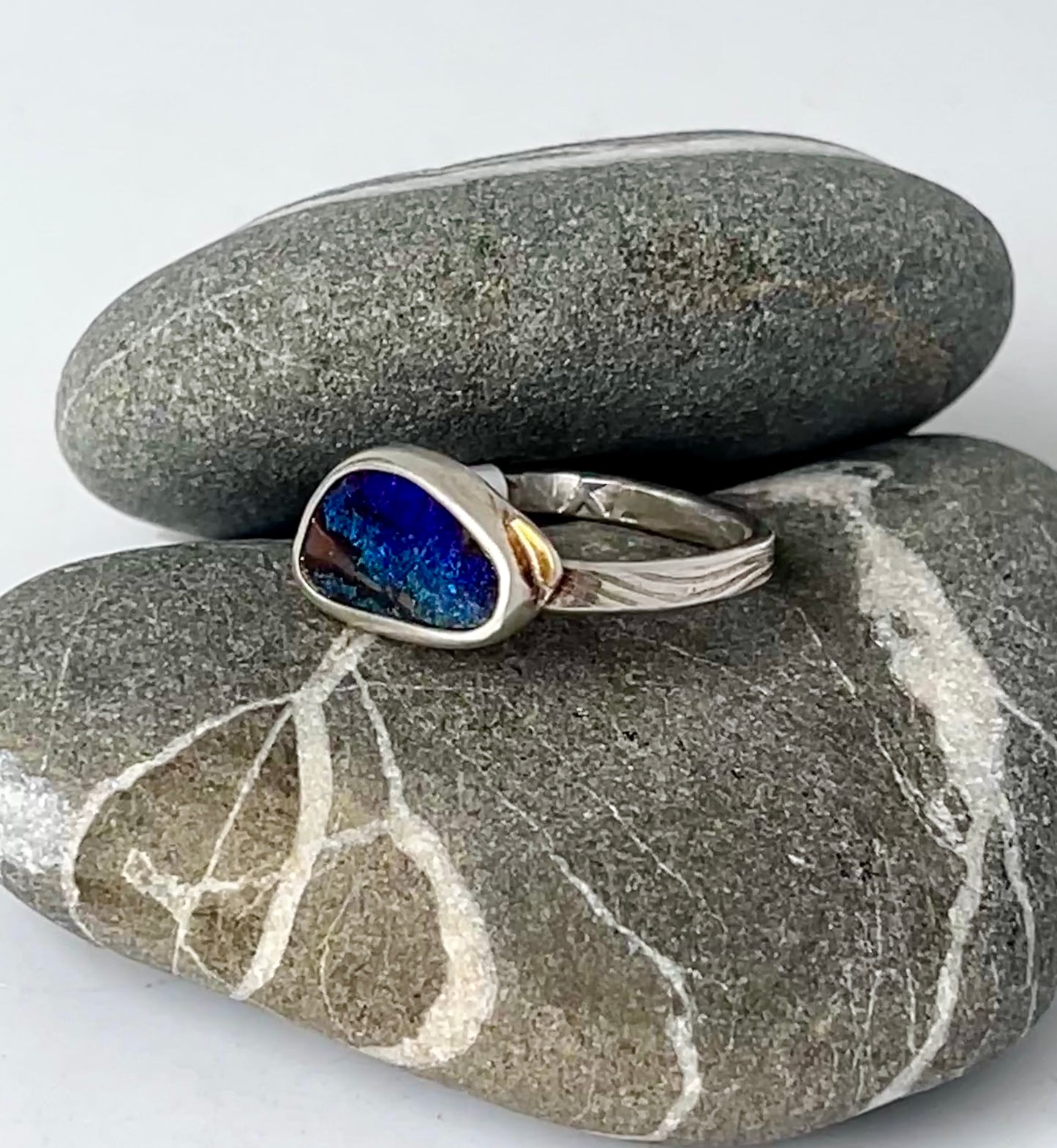 SueF- Boulder Opal Ring