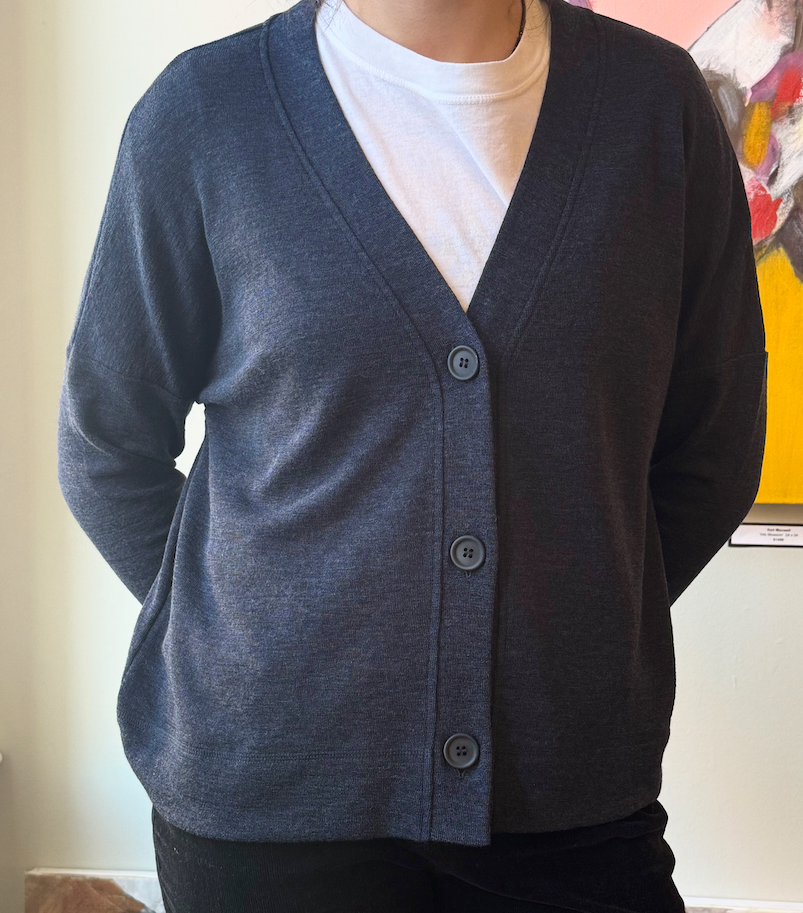 Merino V-Neck Box Cardi