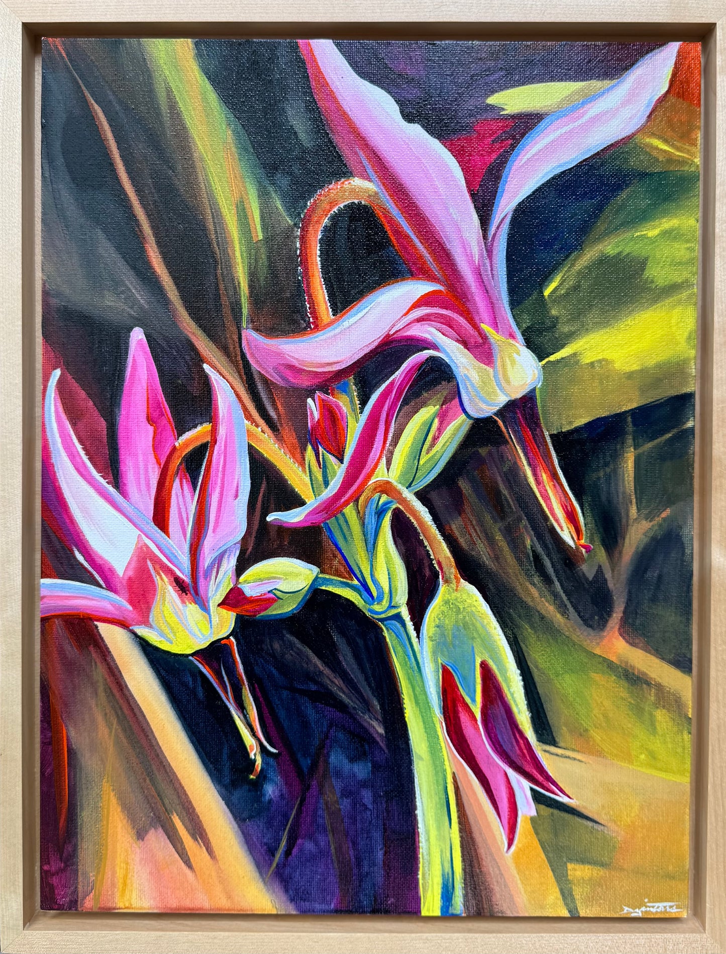 'Shooting Stars' Acrylic 12x16"