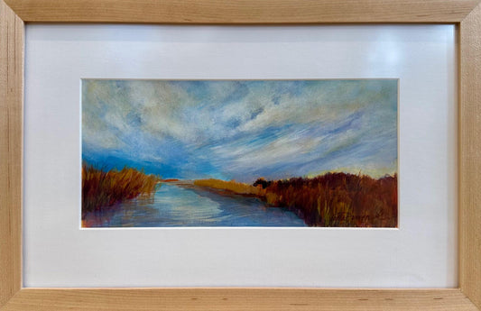 LorettaD- Painting- "Quiet Inlet" 6x12