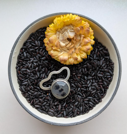 GraceH-Ring SS MT Agate- R877