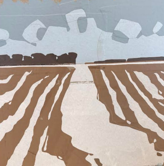 ScotH- Framed Art- "Early Snow" 16x16