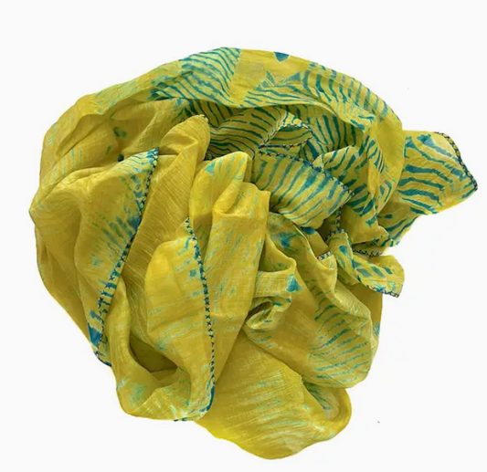 Marigold-Cotton and Silk Scarf