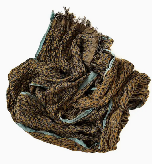 Marigold Row- Crinkle Silk Scarf