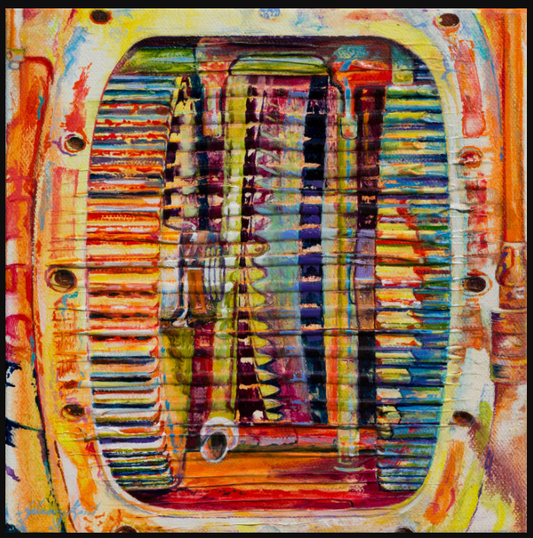 BarbS- Art  Brimstone 8x8x1.5