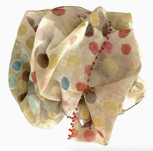 Marigold-Cotton and Silk Scarf