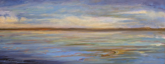 LorettaD- Painting- "Calm Horizon" 16x40