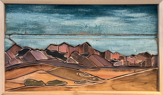 AmandaK-  Wood Art- 'Death Valley National Park' "29x17"