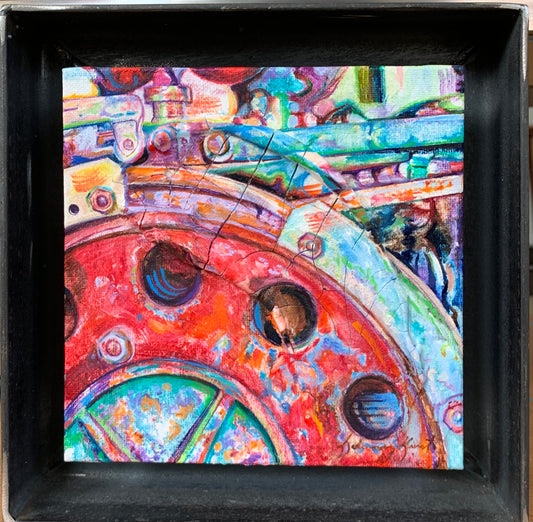 BarbS- Art  "Frank Little" 6x6 oil