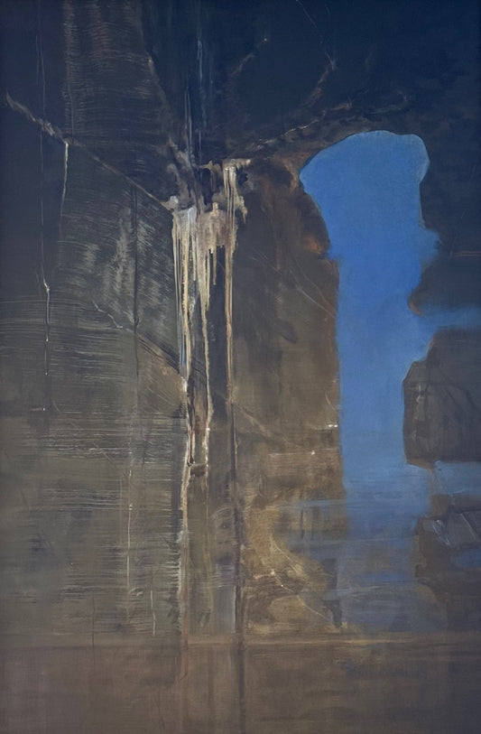 NanParsons- Underground Water (Sea Cave)- Oil on Board-