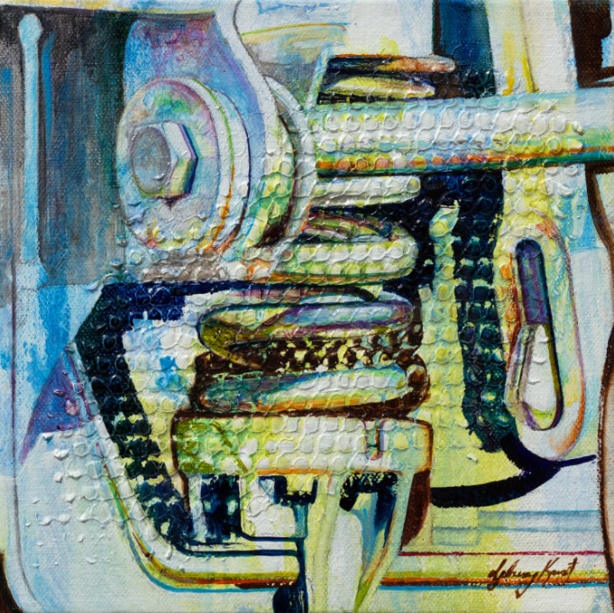 'Colt .45 Recoil' 8x8"