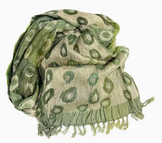 Marigold Row- Crinkle Silk Scarf