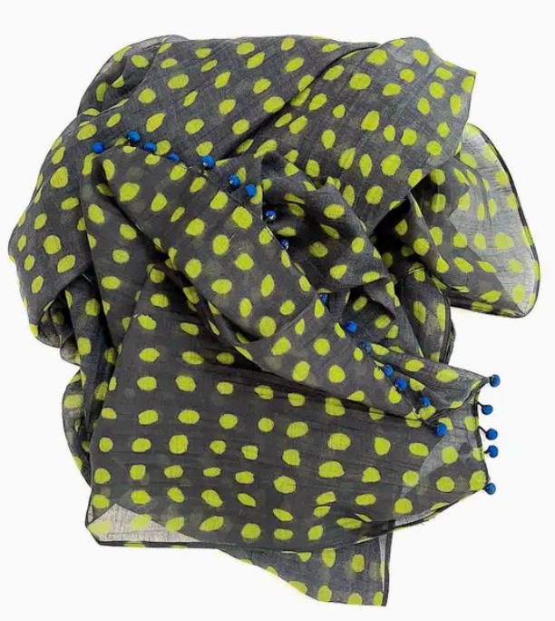 Marigold-Cotton and Silk Scarf