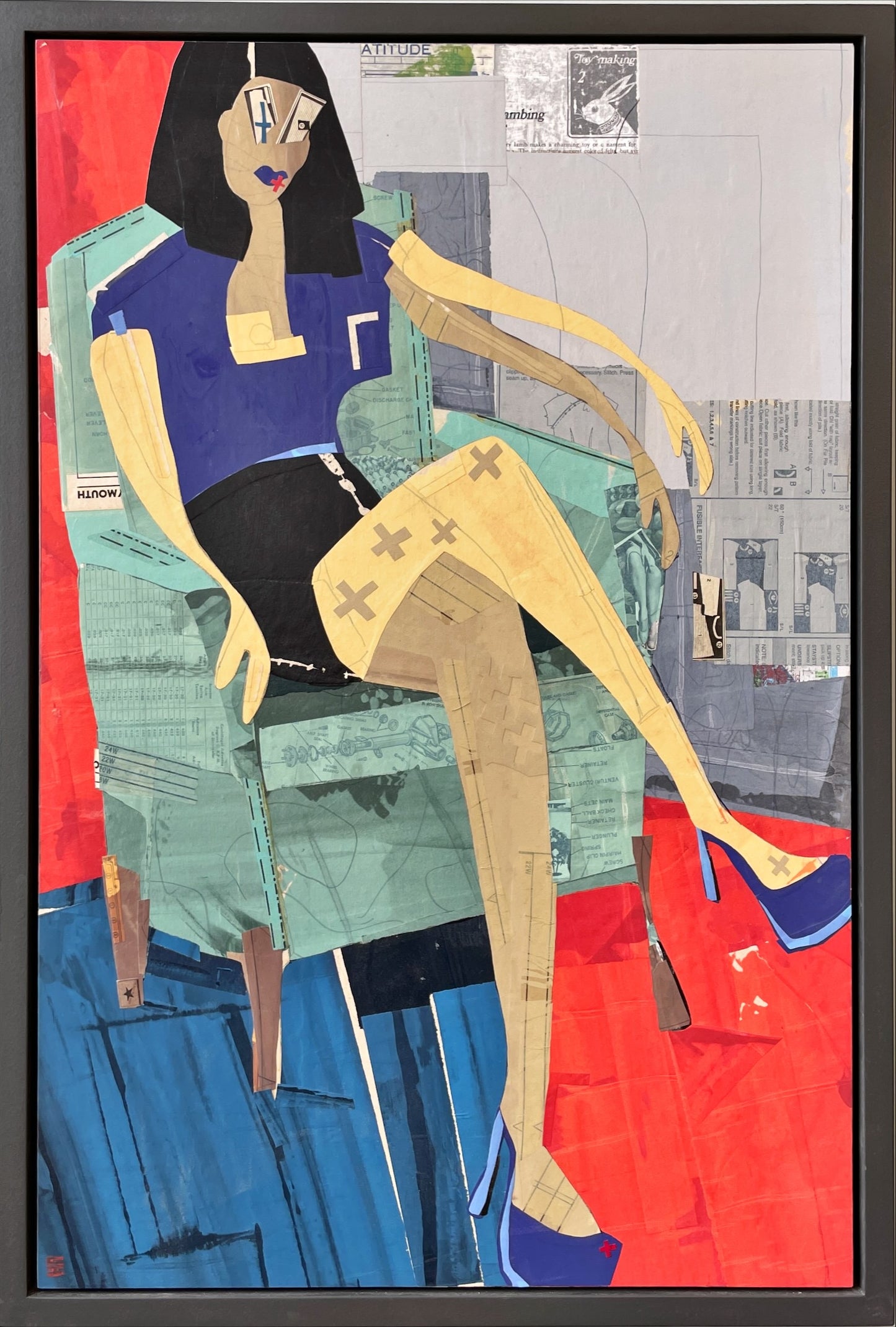 ScotH-Framed Art "Purple Pumps" 22x32