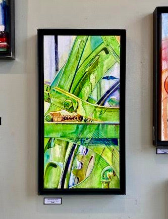Barb S Karst- Art- "Switching Gears"- 24" x 12" x 2"