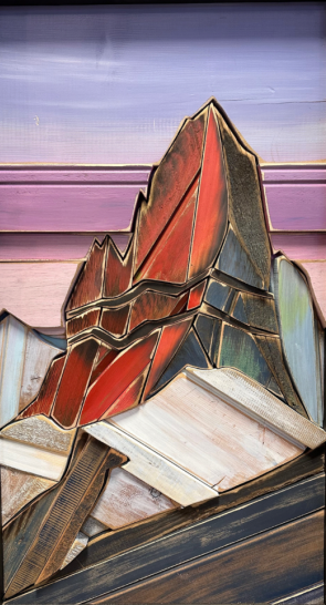 AmandaK- Wood Art- "St.Nick Glacier National Park" 21x37