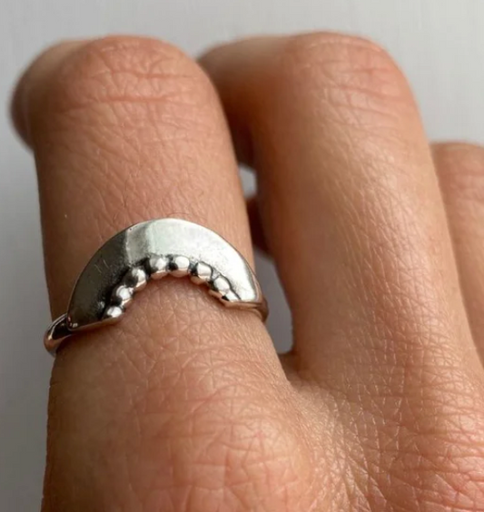 AdorntoRise- Shield- Ring- Stacking 8.5