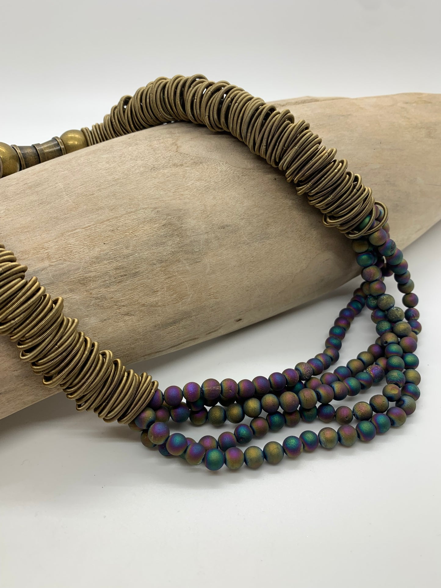 Sea- Neck- S66B Bronze Irri Geo